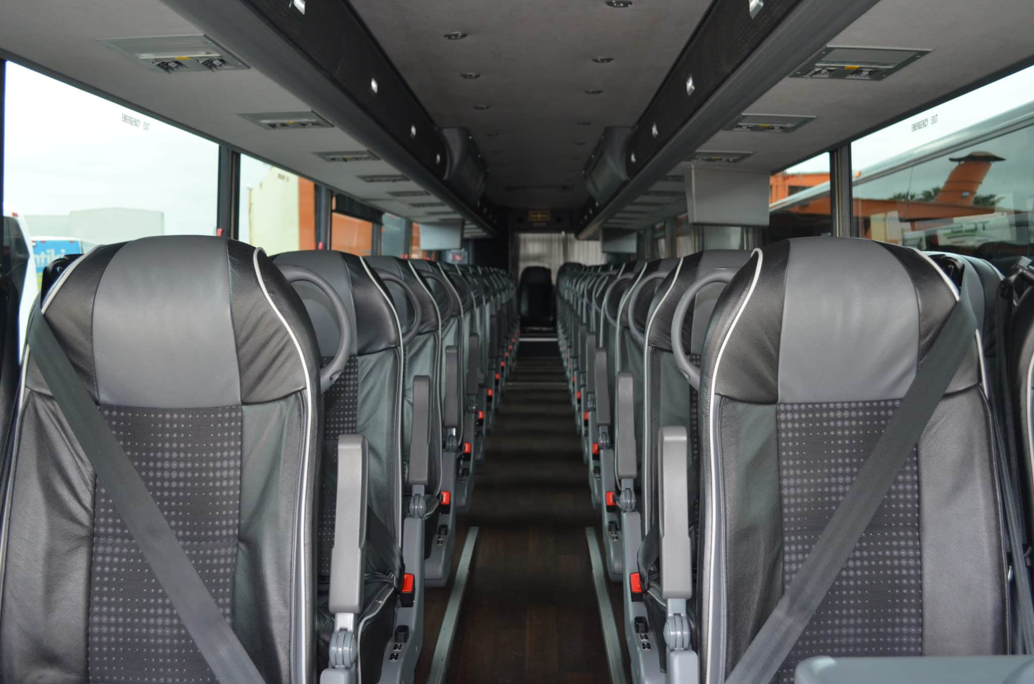TCS charter bus safety interior